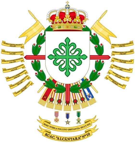 Escudo del Regimiento de Caballería Alcántara 10