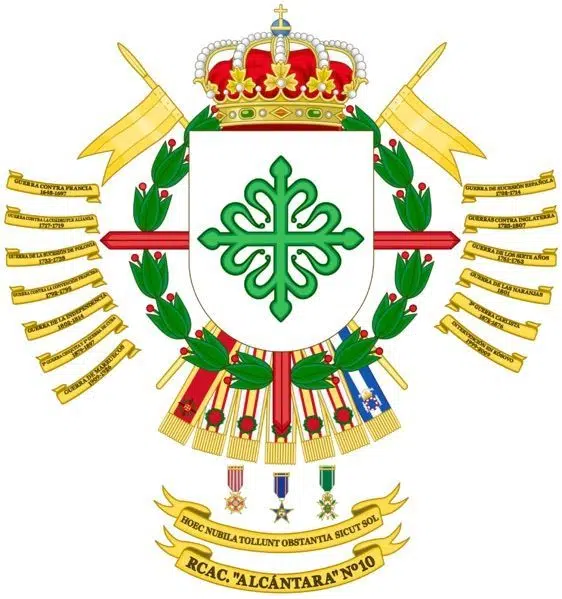 Escudo del Regimiento de Caballería Alcántara 10