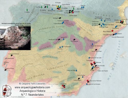 musteriense yacimientos ibéricos