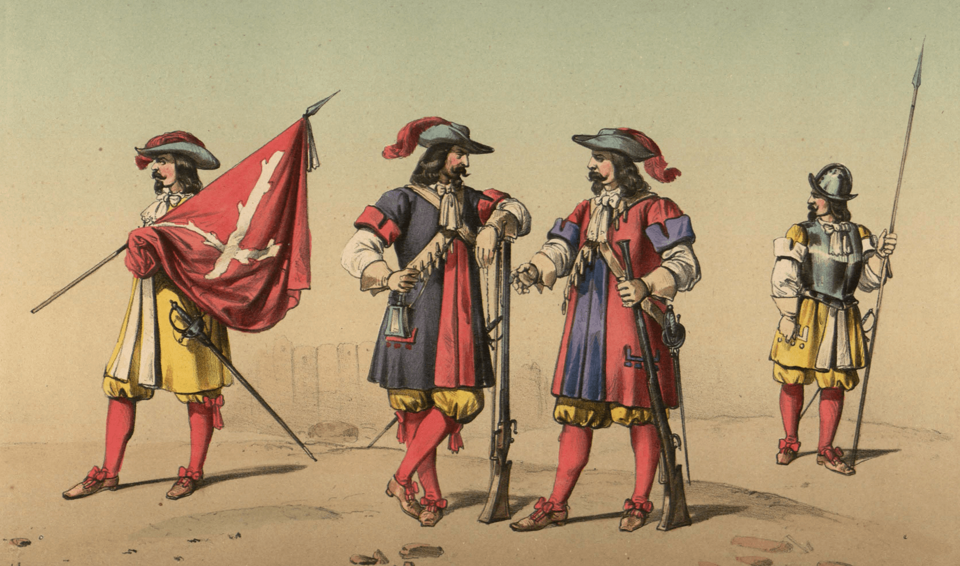 Tercios, Infantería Española, armas y vestuario, Clonard