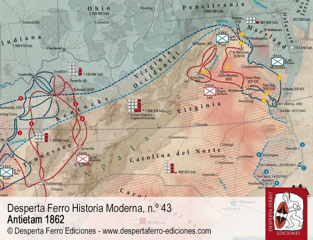 El Norte frente al Sur en vísperas de Antietam por Christopher Gwinn – Gettysburg National Military Park