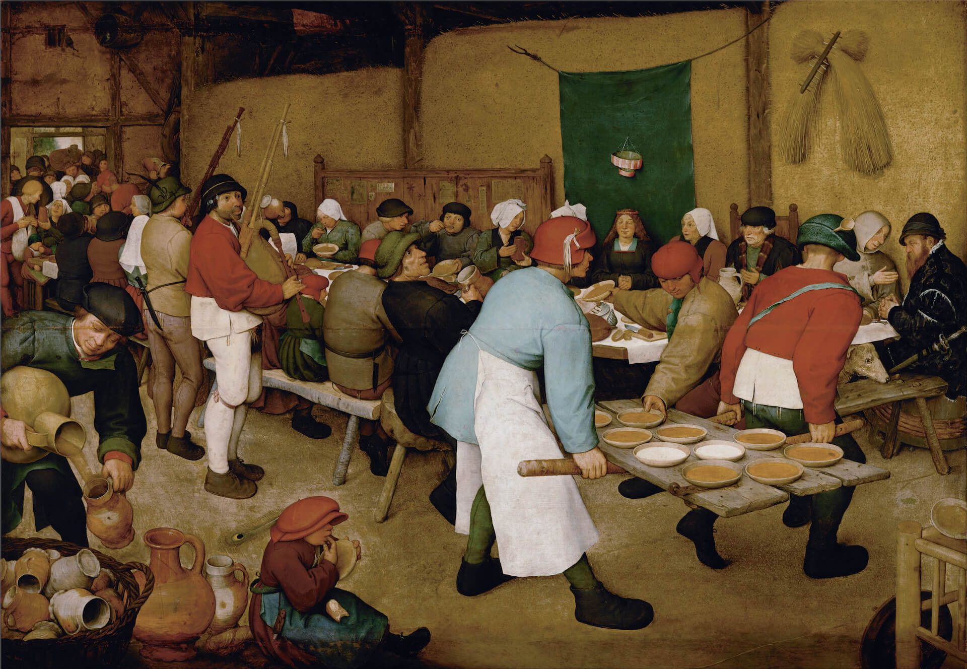La boda campesina Pieter Brueghel el Viejo Flandes