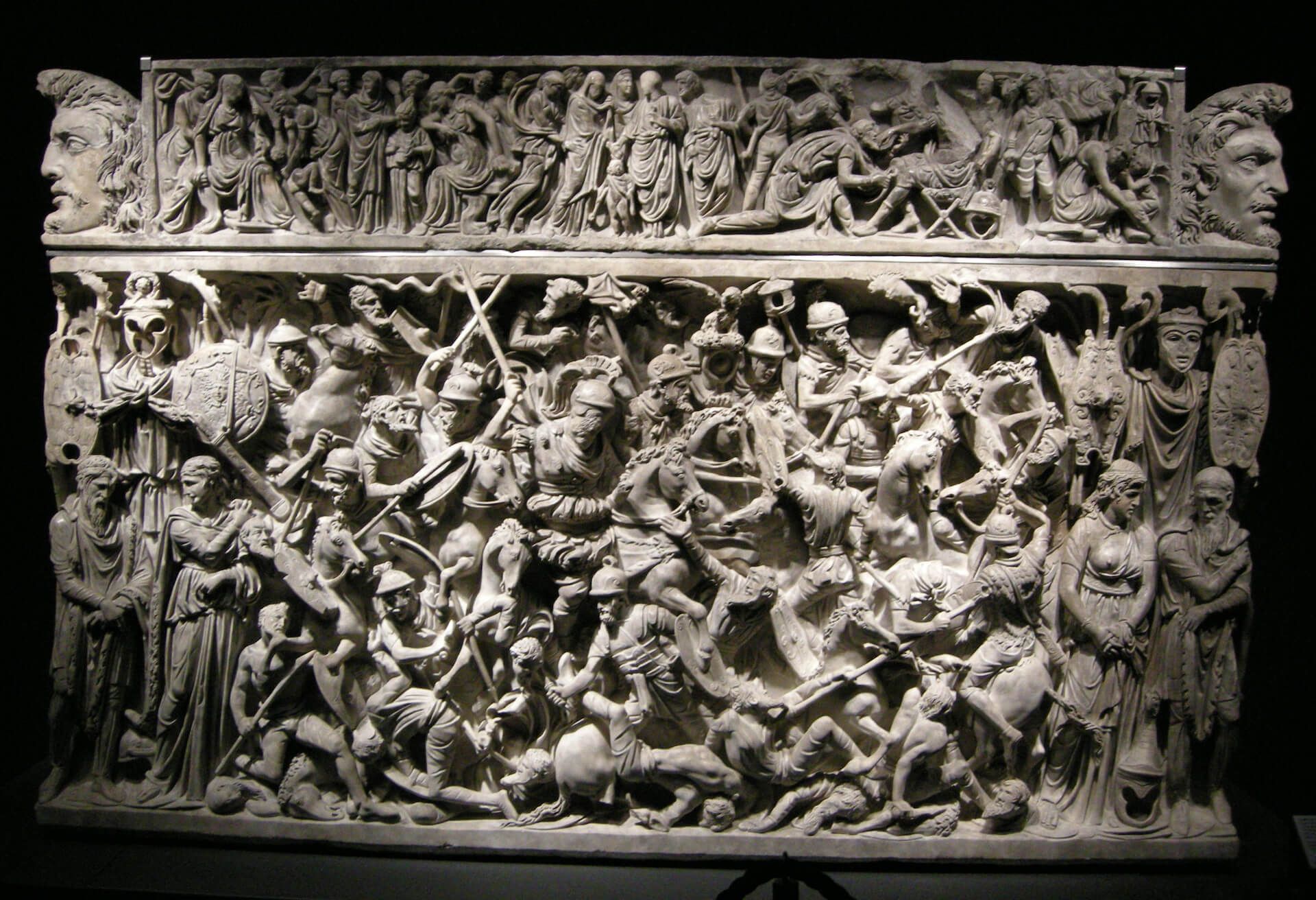 Sarcófago de Portonaccio guerras marcomanas danubianas marco aurelio