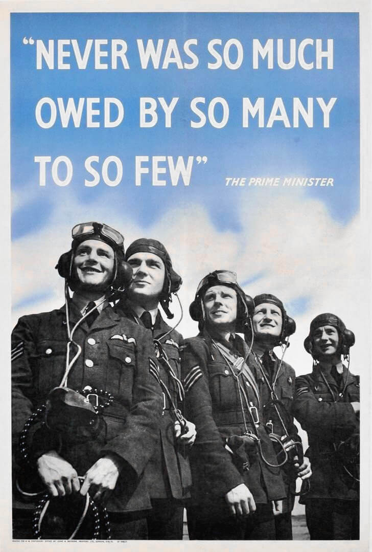 mitos de la batalla de Inglaterra propaganda de la RAF nunca tantos debieron tanto a tan pocos