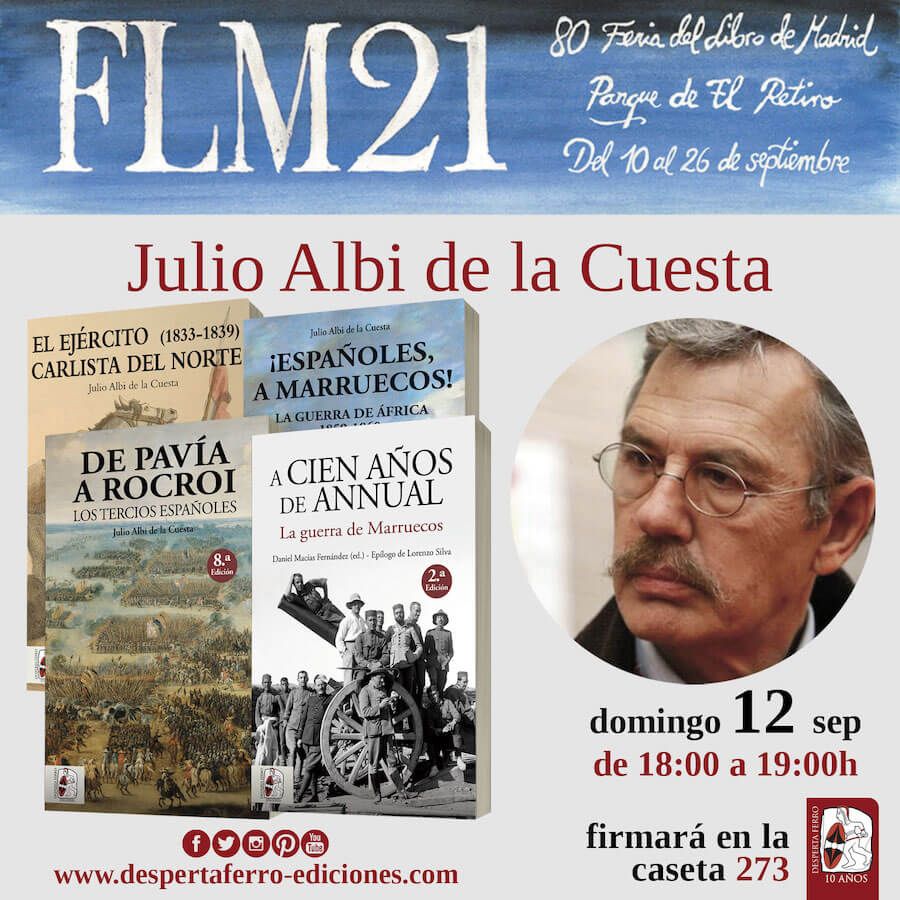 FLM Feria del libro de madrid 2021  julio albi de la cuesta