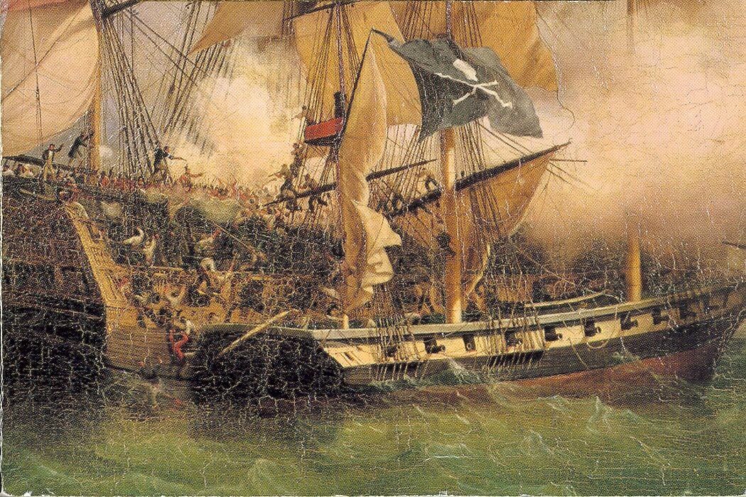 barco pirata edad de oro de la piratería