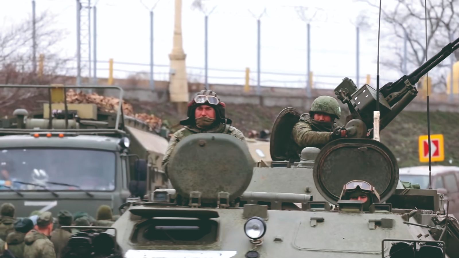 invasión rusa de Ucrania vehículo MT-LB Ejército ruso ataque a Kiev