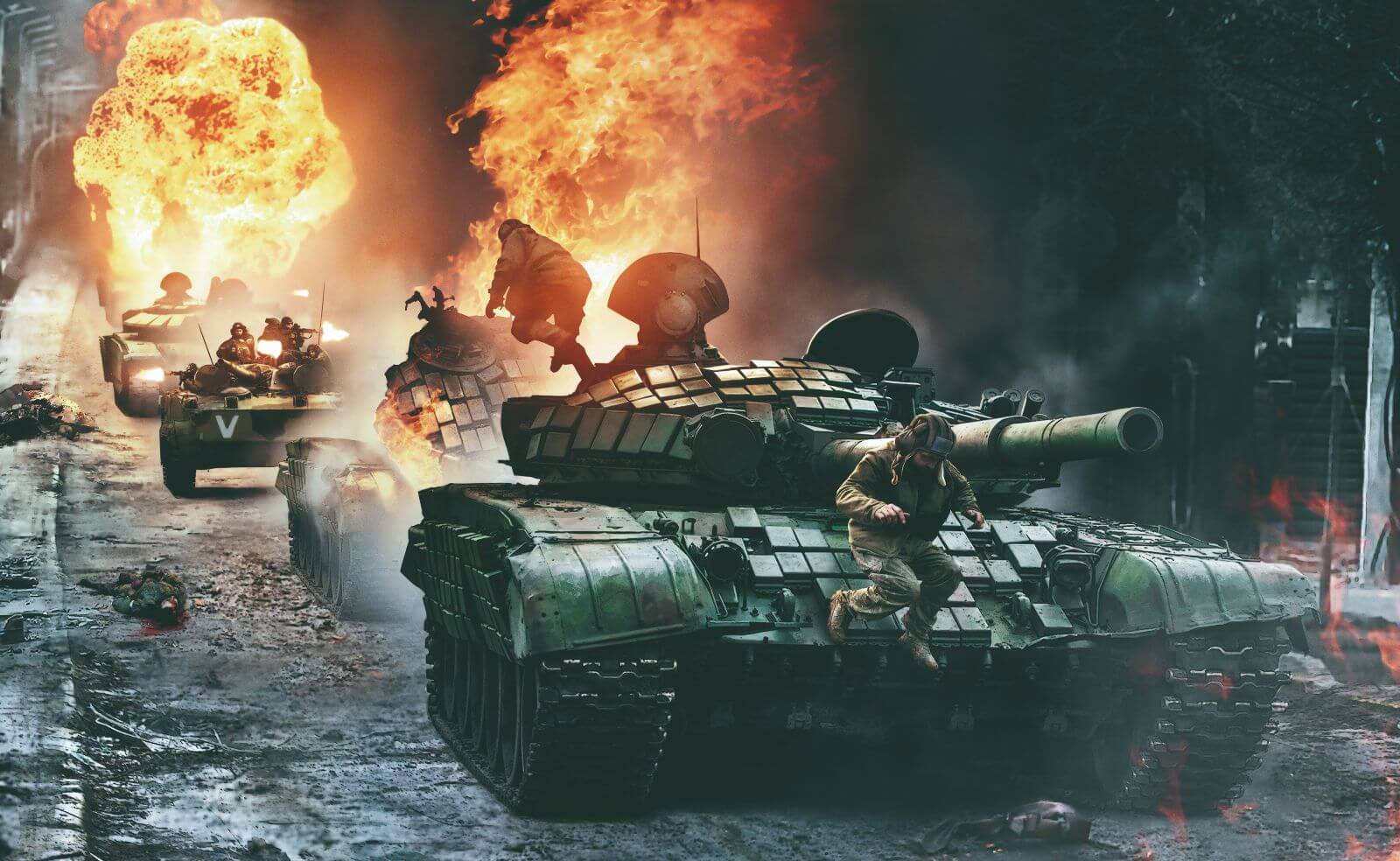 tanques rusos ataque kiev kyiv invasión rusa guerra ucrania 2022 bucha
