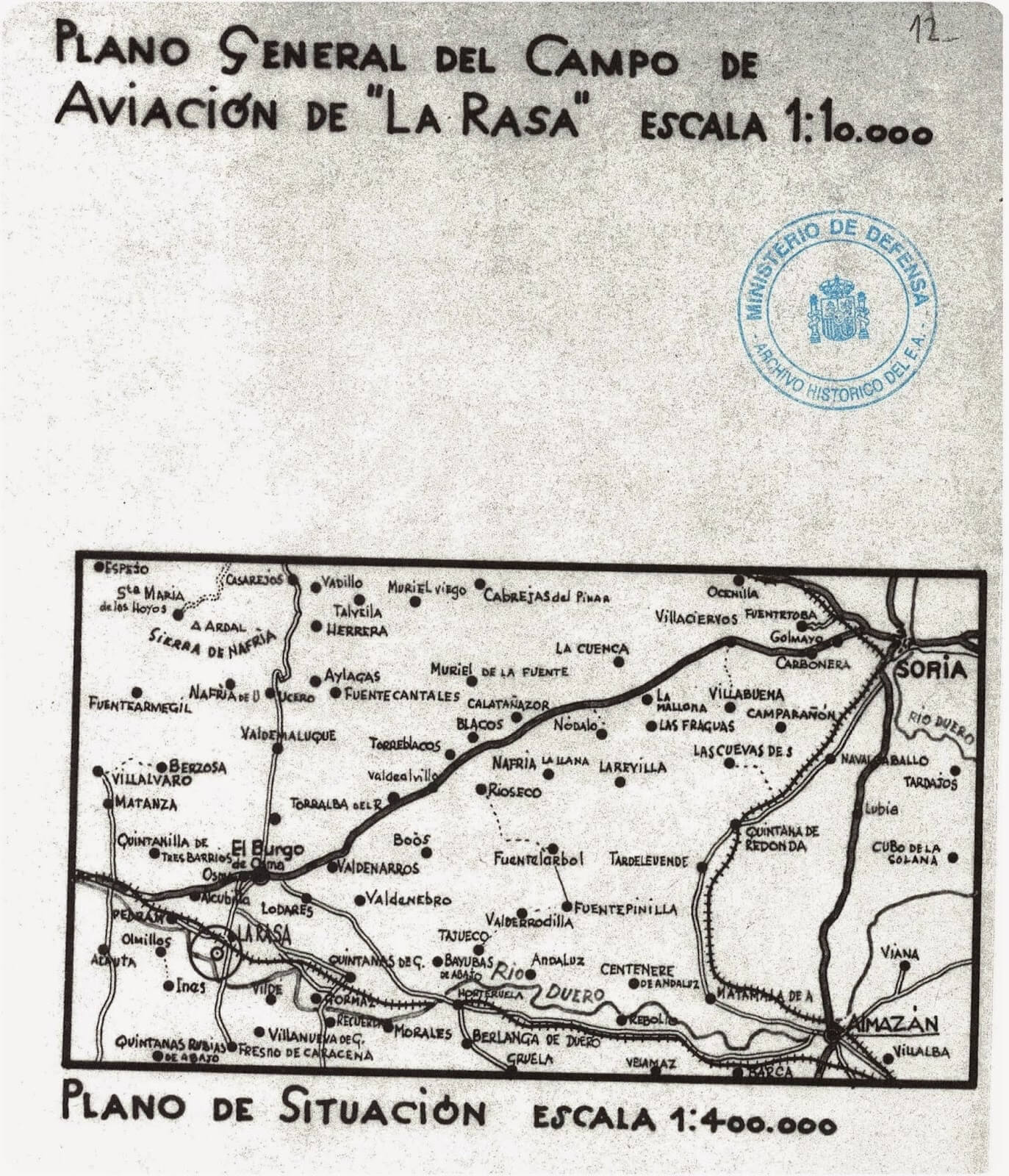 campo aviación de la rasa guerra civil