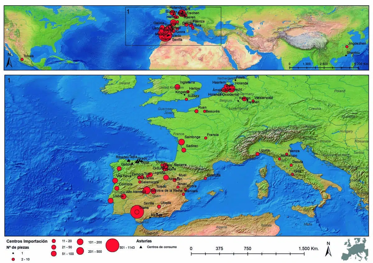 Importación de cerámica en Asturias siglos XIII y XVIII