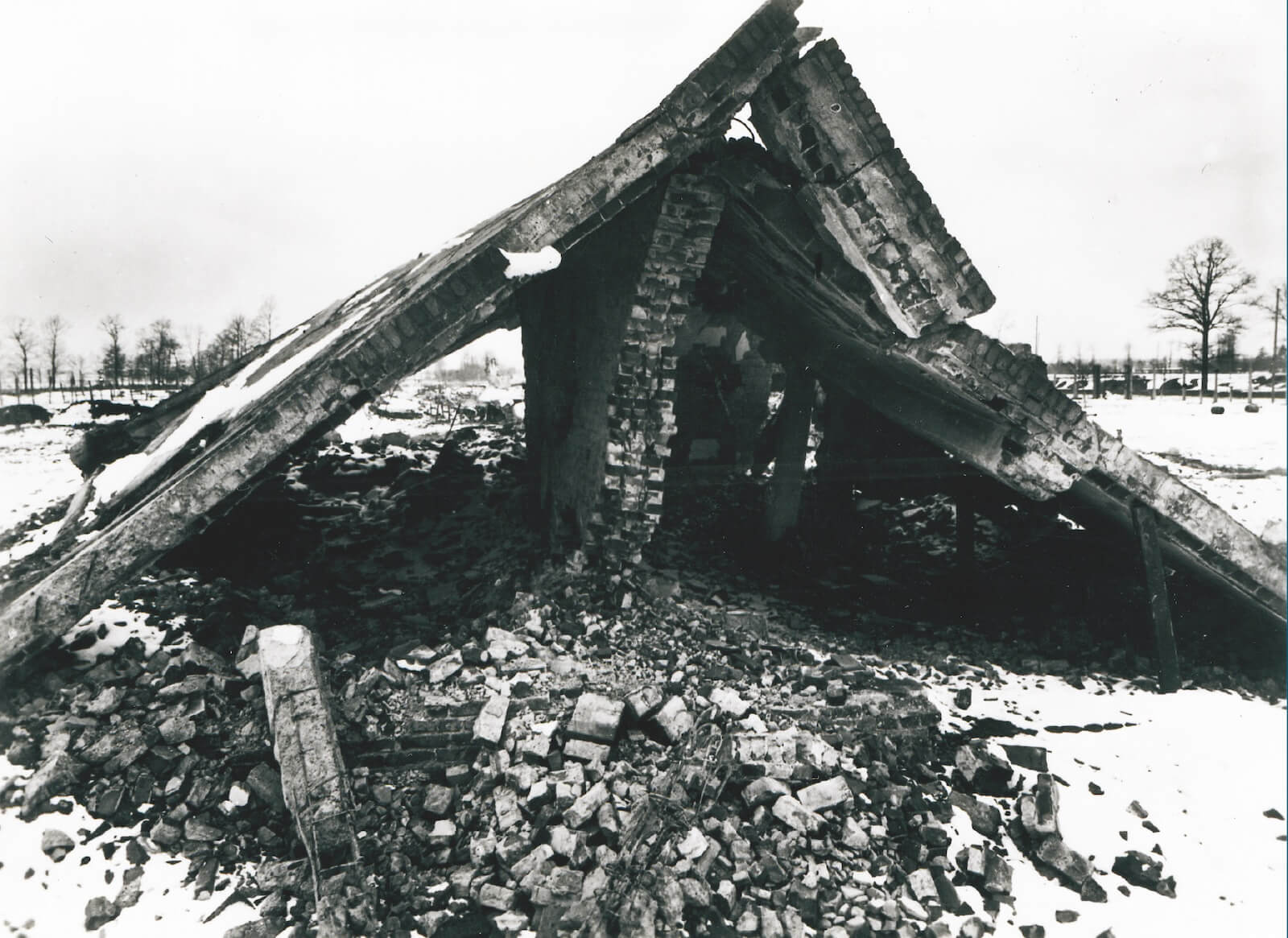 crematorio II del campo de Auschwitz